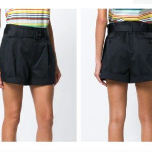 Marc Jacobs Shadow Stripe Pleated belted shorts 4